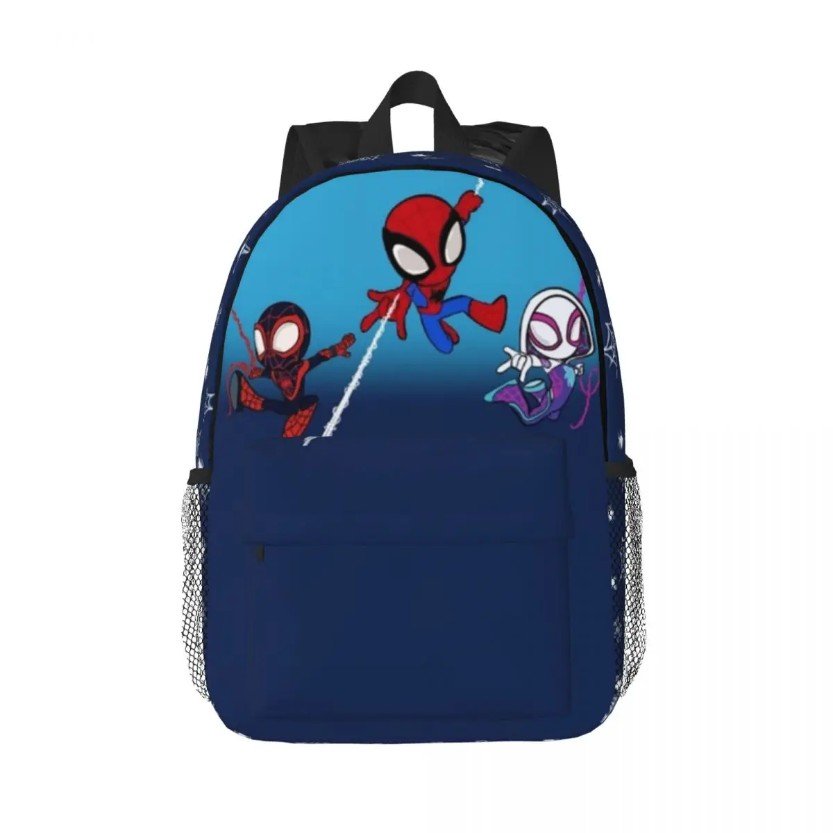 Spider Ghost para meninas meninos mochila de estudante de grande capacidade mochila leve à prova d'água de 15 polegadas