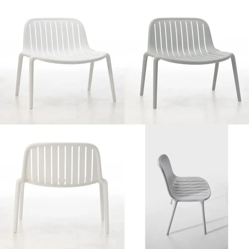 Modern Style Plastic Outdoor Garden Courtyard Temporary Designer Chair PP Material