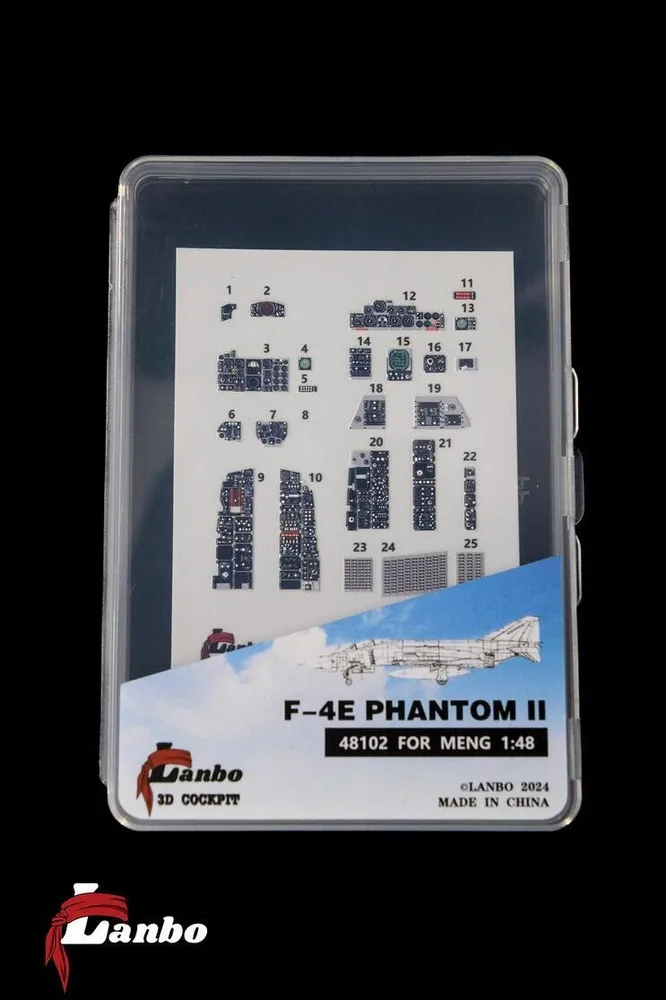 

Lanbo Models 48102 3D Printed Cockpit F-4E PHANTOM II FOR MENG 1/48