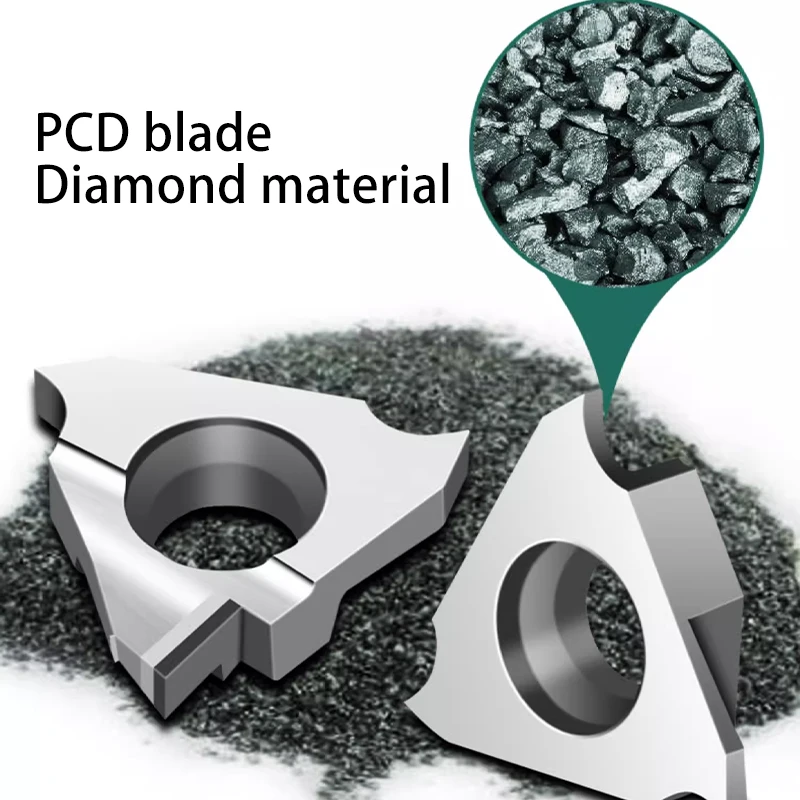 10 قطعة CNC PCD الماس الألومنيوم تركيب عمودي قوس R قطع شفرة الأخدود الضحلة بطاقة الربيع الأخدود قطع الحبوب TGF32R