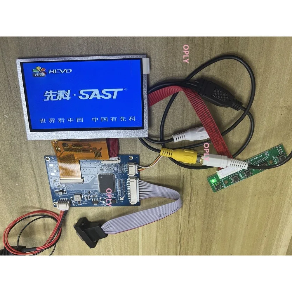 2AV LCD controller board kit + 4.3" panel 480x272 Display car Screen Reversing