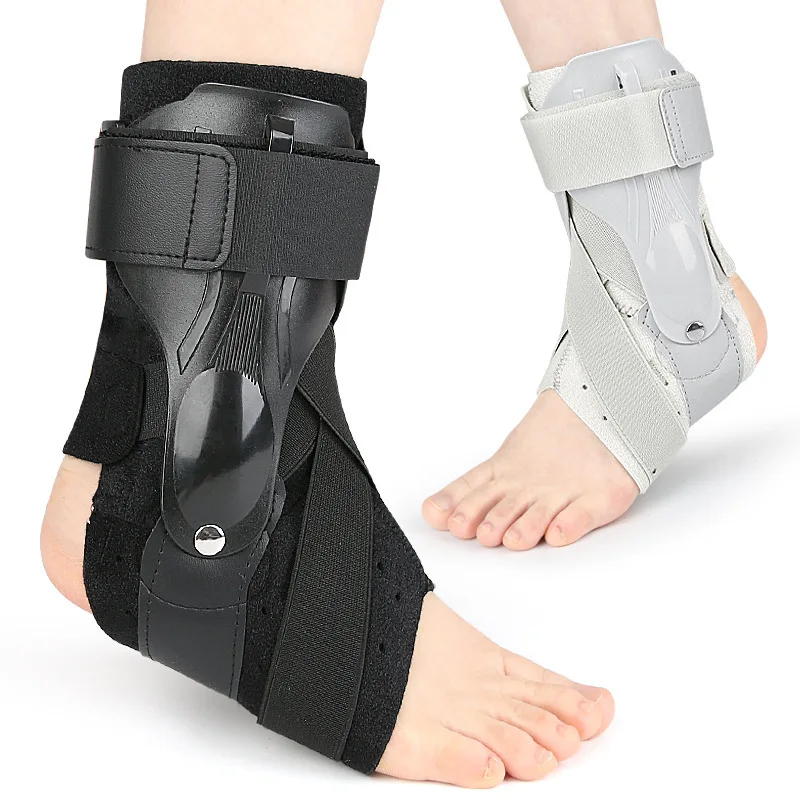 Attelles de cheville pressurisées pour le sport, pour hommes et femmes, attelles de cheville pour le fitness en plein air et le basketball, double soutien avec sangles fixes