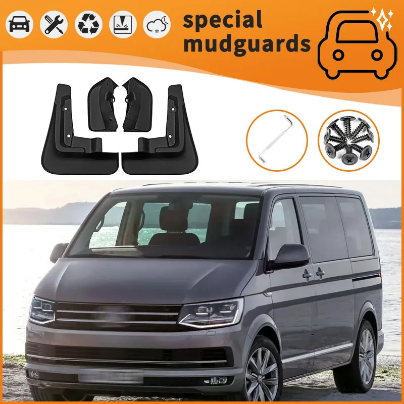 

For the 08-20 Volkswagen Multivan Caravelle T5 T6 Mudguards Fender Mudflaps Front Rear Flares Splash Guards Cover Car Accessorie