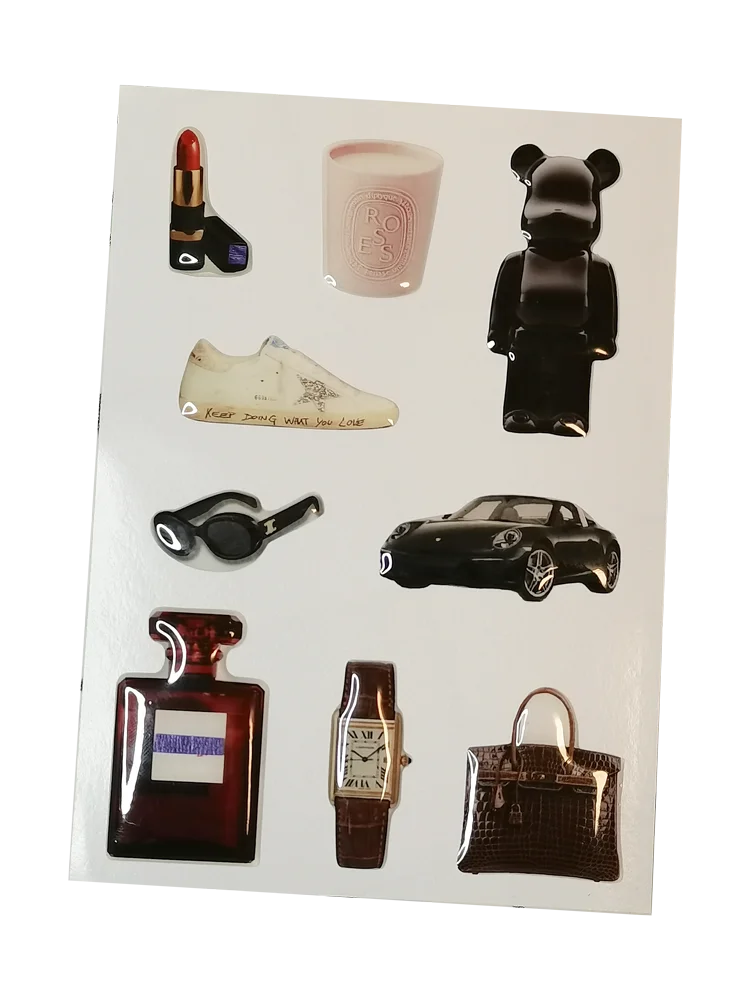 Modne naklejki dekoracyjne 3D Epoxy Label DIY Dekoracja