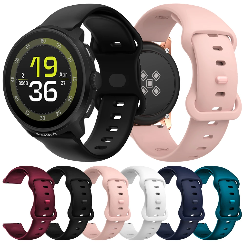 20 مللي متر 22 مللي متر حزام ساعة اليد ل SUUNTO RACE RUN/S المحيط/العمودي/5 9 الذروة Pro/3 اللياقة البدنية كوريا سوار ل COROS PACE 3 سيليكون الفرقة