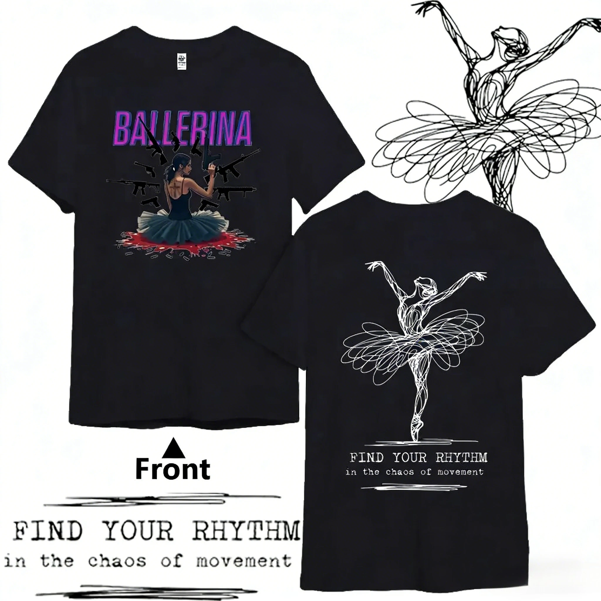 

Футболка The World of John Wick Ballerina — новейшая модная футболка для любителей экшн-фильмов, летняя футболка с круглым вырезом для мужчин и женщин 2025 года