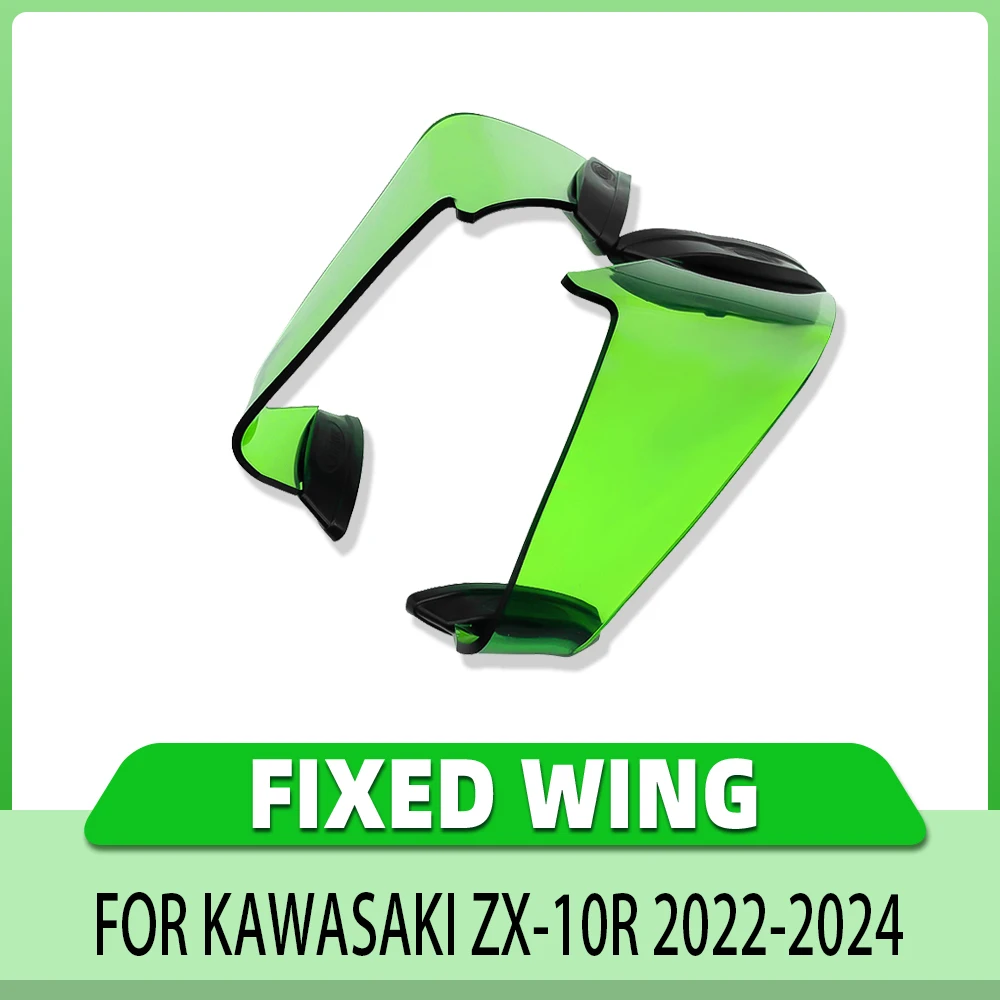 Motorcycle Fixed Wing Deflector Fitting For Kawasaki ZX-10R  ZX10R 2022 2023 2024 Aerodynamic Flanks