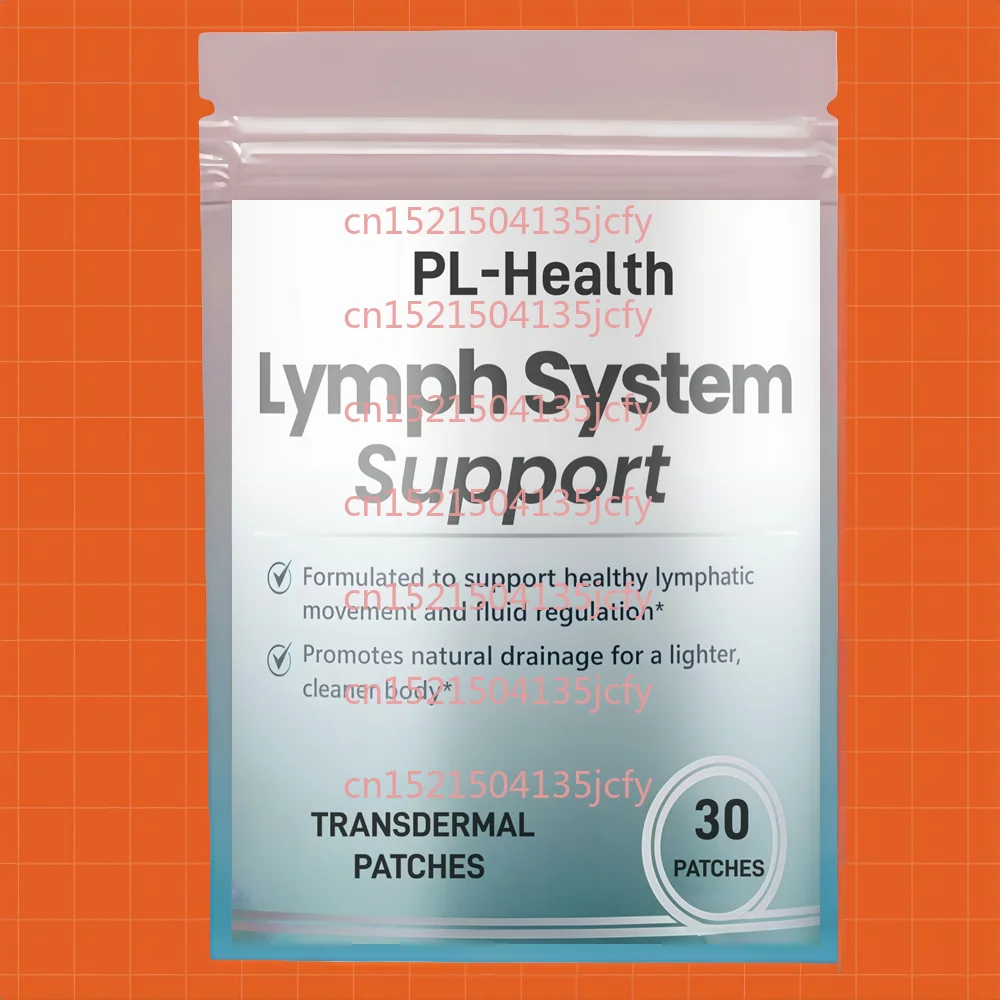 

30 Patches Lymph System Support Transdermal Patches Natural Lymphatic Cleanse with D-Mannose, Cranberry, Hibiscus & Dandelion