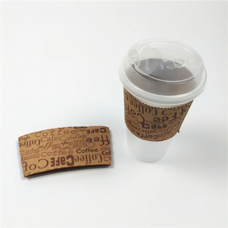 Customized productCustom disposable craft paper coffee cup paper sleeve for hot cup manufacturers