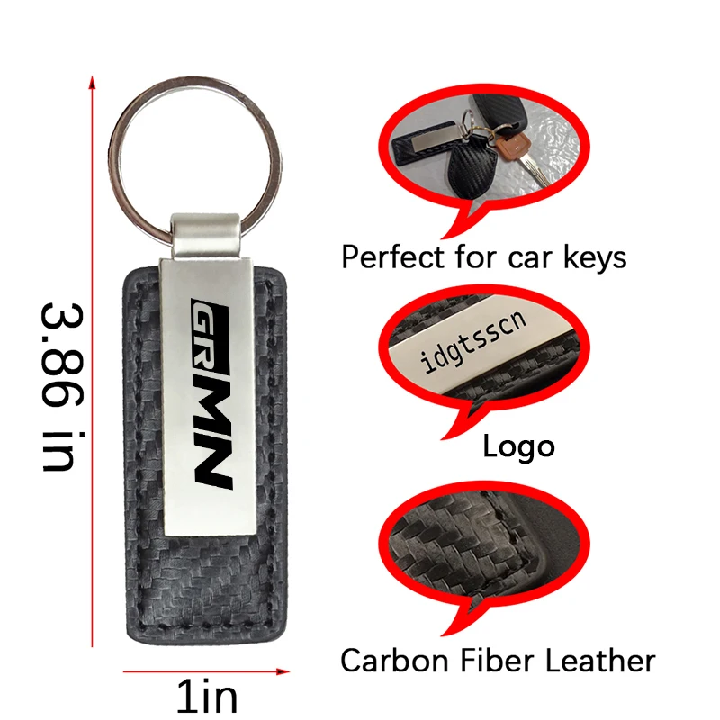 New Pu Leather Metal Car Keychain For TOYOTA GR Yaris Sport Gazoo Racing Corolla Supra 86 Hilux C-HR Cross RAV4 Prius Harrier