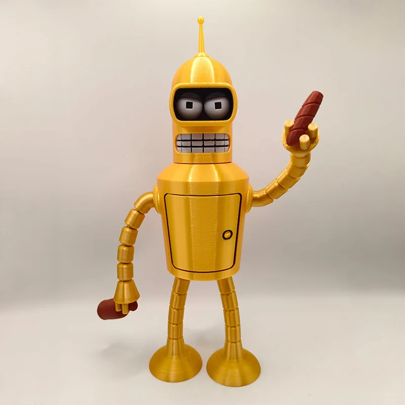 In Stock Futurama Fry & Bender Cartoon 3d Printing Action Figure Model Toys Gifts For Kids Collection Toys Gifts view 5