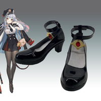 Game Blue Archive Kurodate Haruna Cosplay Shoes Black Short Boots Kurodate Haruna Cosplay Costume Prop Shoes for Halloween Party