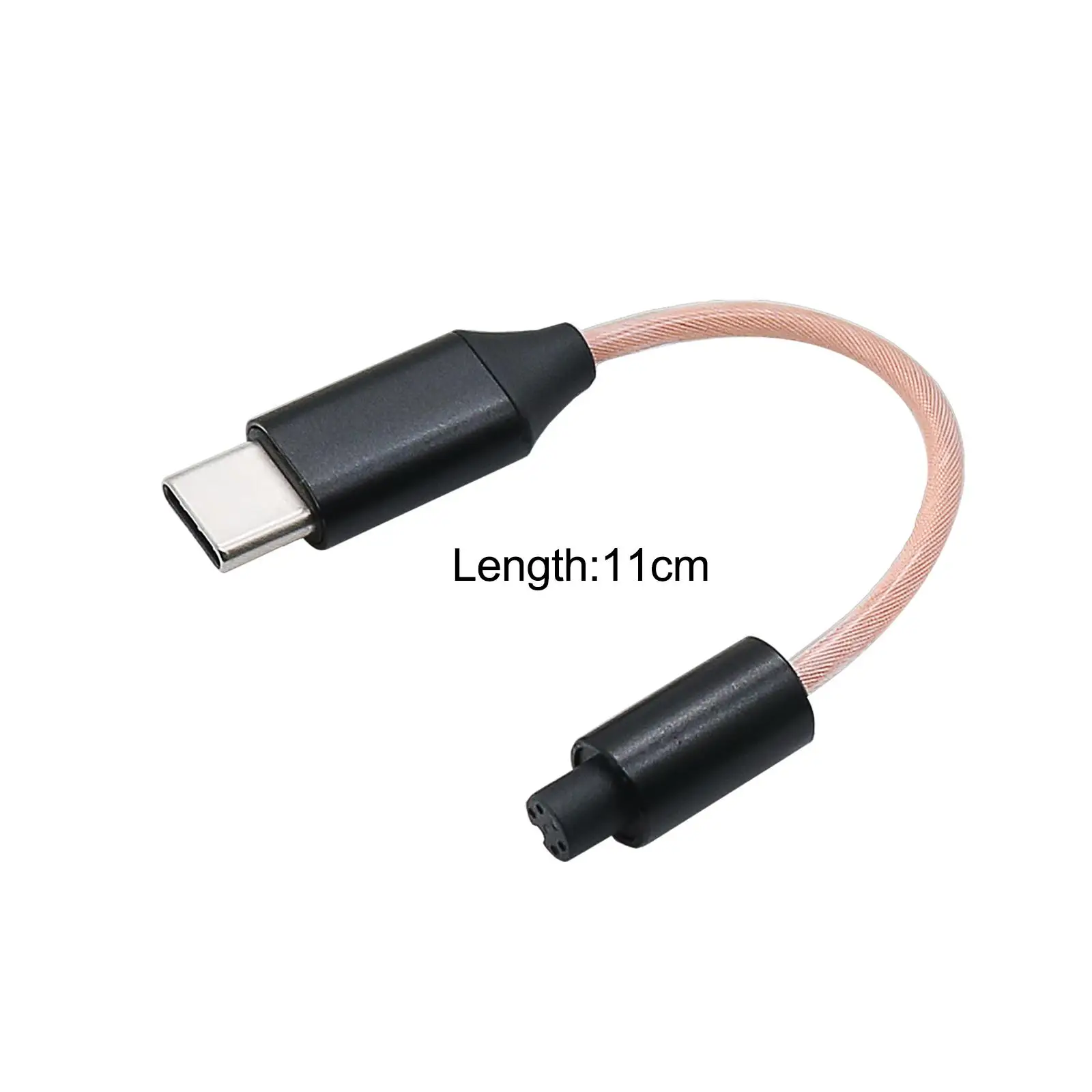 3 in 1 Audio Cable Multifunctional to 2.2mm 3.5mm 4.4mm Compact USB C to 3.5mm Audio Adapter for Mobile Laptop Tablet Computer