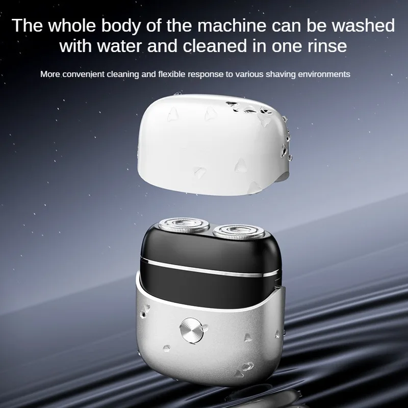 Mini Electric Shaver Portable Mini Razor for Men USB Rechargeable Lightweight Razor for Travel Office