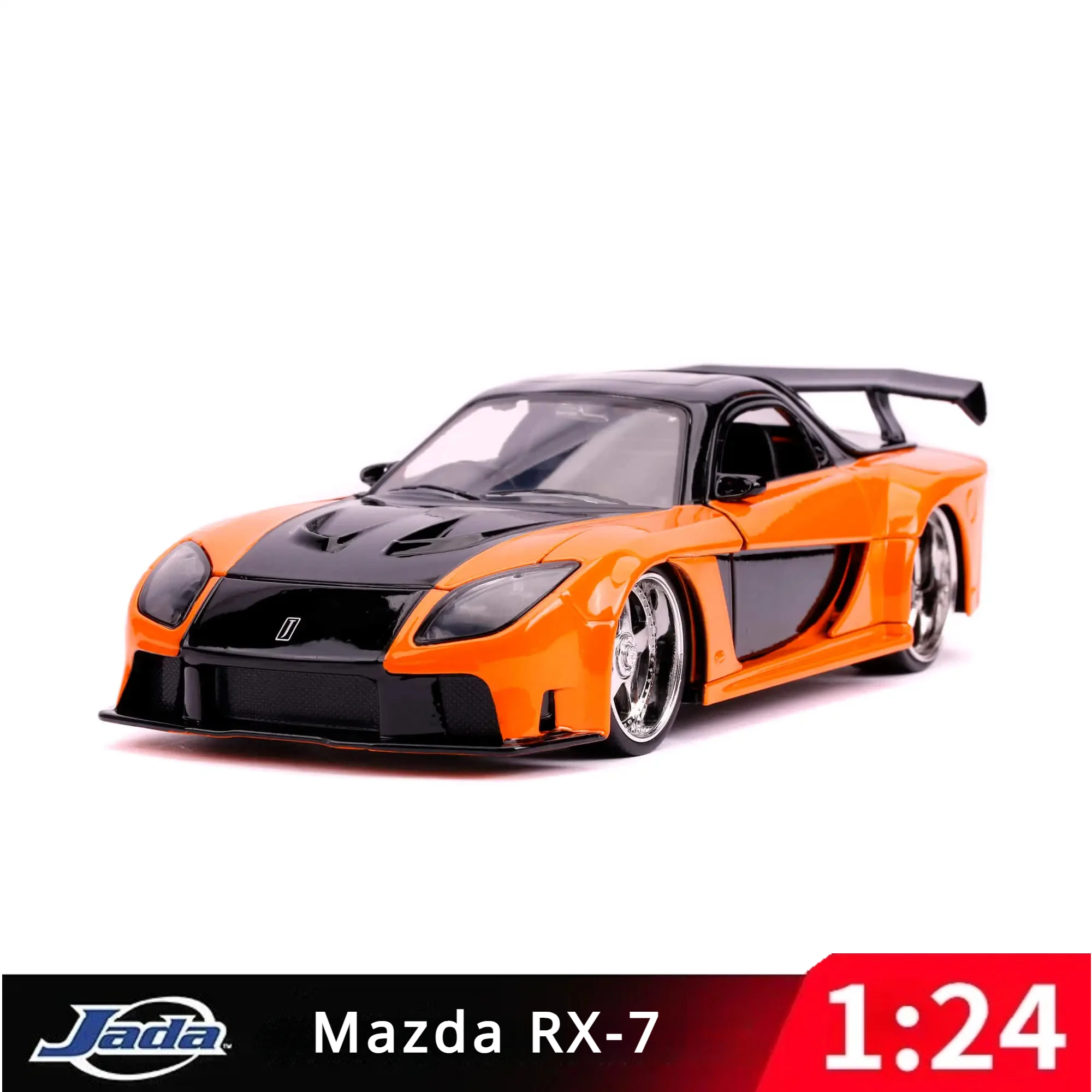 

Модель автомобиля Jjada 1:24 Fast And Furious HAN's Mazda RX-7, коллекция литых под давлением моделей автомобилей из сплава, игрушки, коллекция подарков для детей