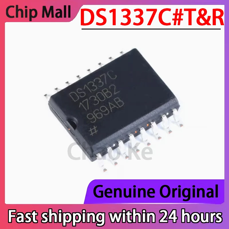 1 قطعة أصلية أصلية DS1337C # T&R DS1337C SMT SOIC-16 I2C شريحة الساعة التسلسلية في الوقت الحقيقي
