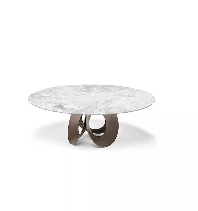 Customizable Iron Art Rock Plate Marble Table Leg Bracket for Dining Table