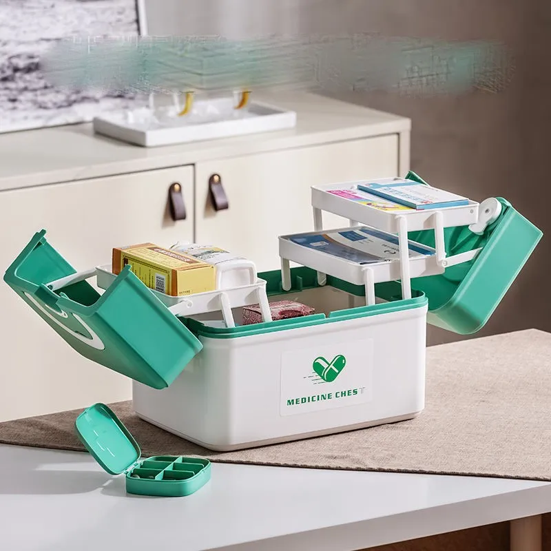 

Multi Functional Baby Children's Medicine Box Household Large Capacity Medicine Storage Box Dormitory Medical Storage Box ZF840