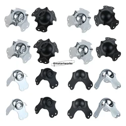 4pcs Big Metal Flight Box Ball Corner 80mm/3.15