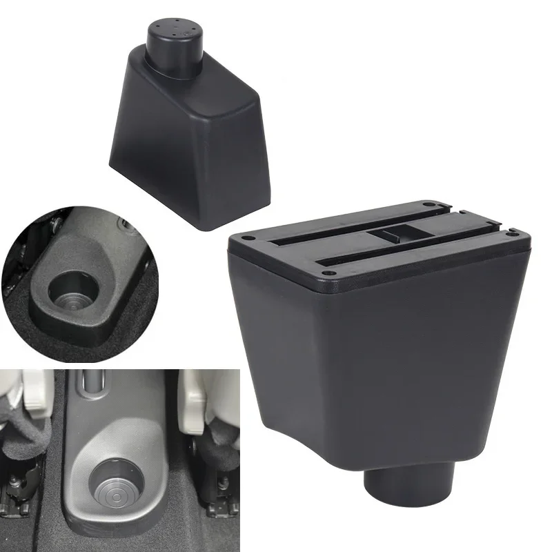 Armrest Box For For Renault Clio Captur Clio1 Clio2 Clio3 Clio 4 Clio Captur Leather Arm Rest Console Storage Box USB