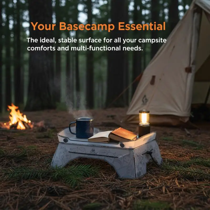 New New Ultralight PP Folding Camping Table Mini Portable Heavy Duty For Hiking Picnic Outdoor Travel Gear
