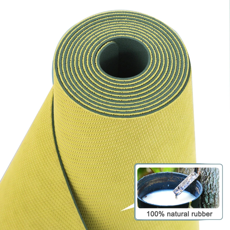 تصميم قابل للطي ومحمول 1.5 ملم، حصيرة يوجا من المطاط الطبيعي غير قابلة للانزلاق #6