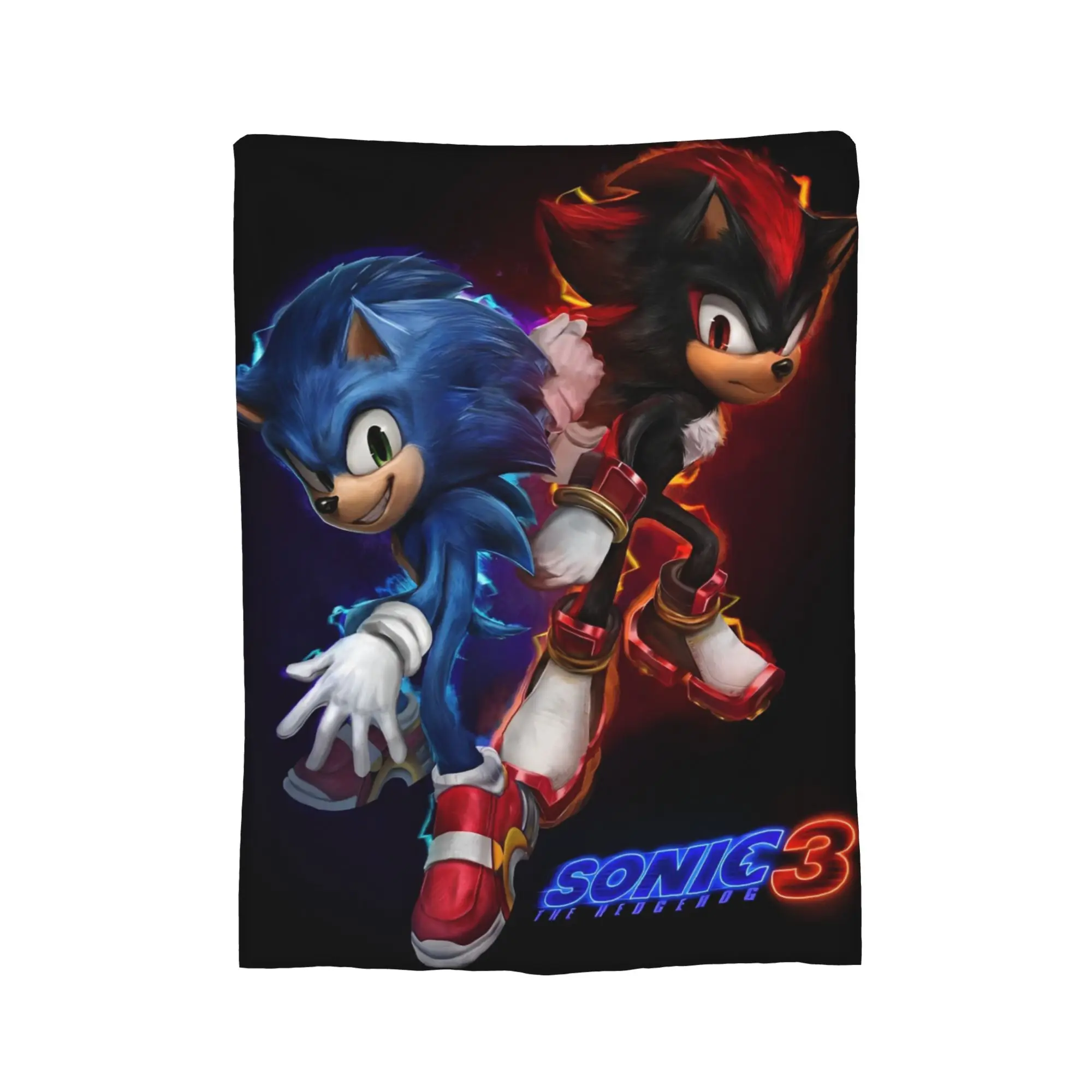 Hedgehog Shadow Knitted Blankets Flannel  Super Warm Throw Blankets for Outdoor Travel Bedspread