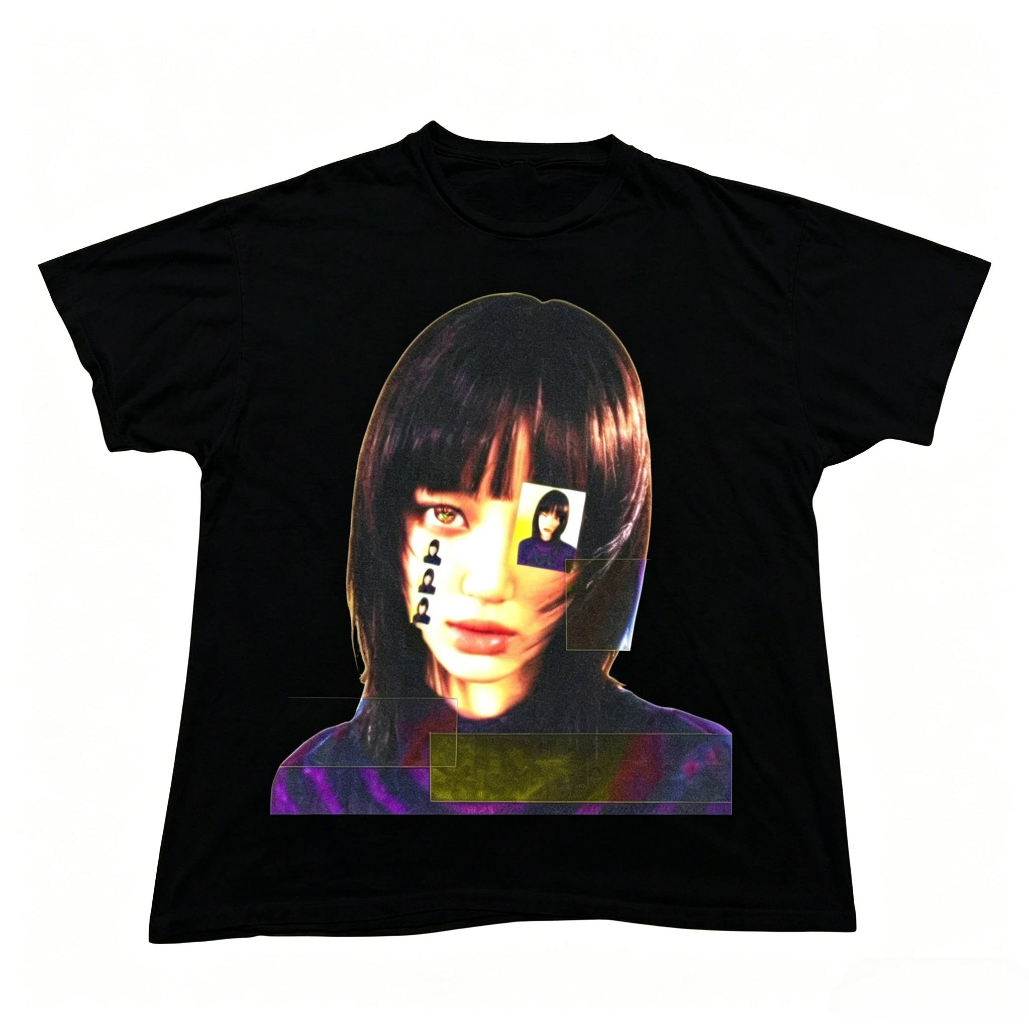 Y2K Retro Printed Short-sleeved Harajuku High-street Style T-shirt Crew Neck High-quality Top Niche Creative Design Top Unisex