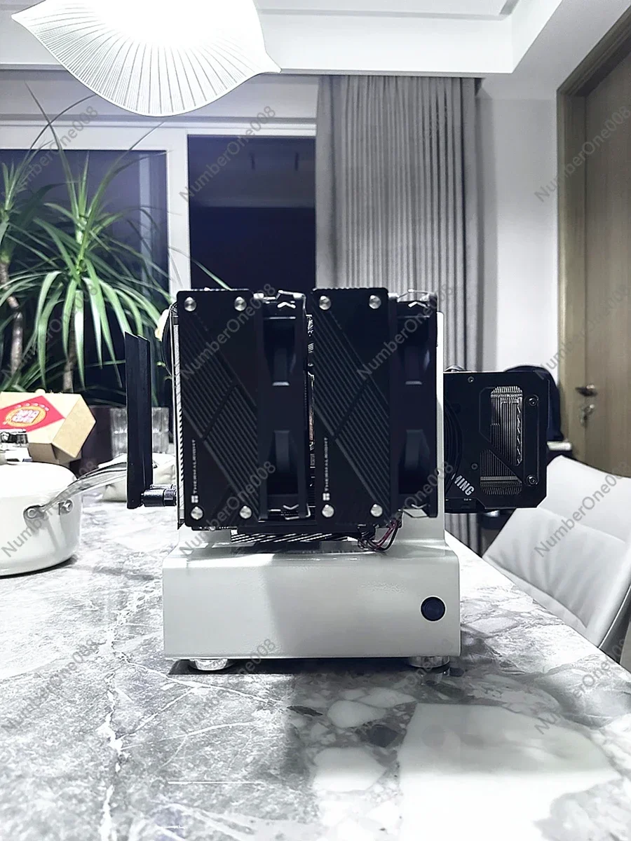 Mechanical Cool J3 Open All-aluminum Computer ITX Chassis Rack, Cool Vertical Water-cooled Mini Special-shaped