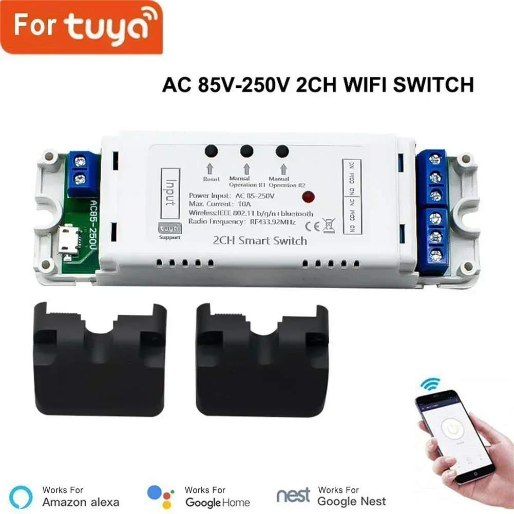 Controller Switch Wireless Module White Wifi Module Wifi Receiving AC 85-250V DC/AC 7-32V Switches Accessories