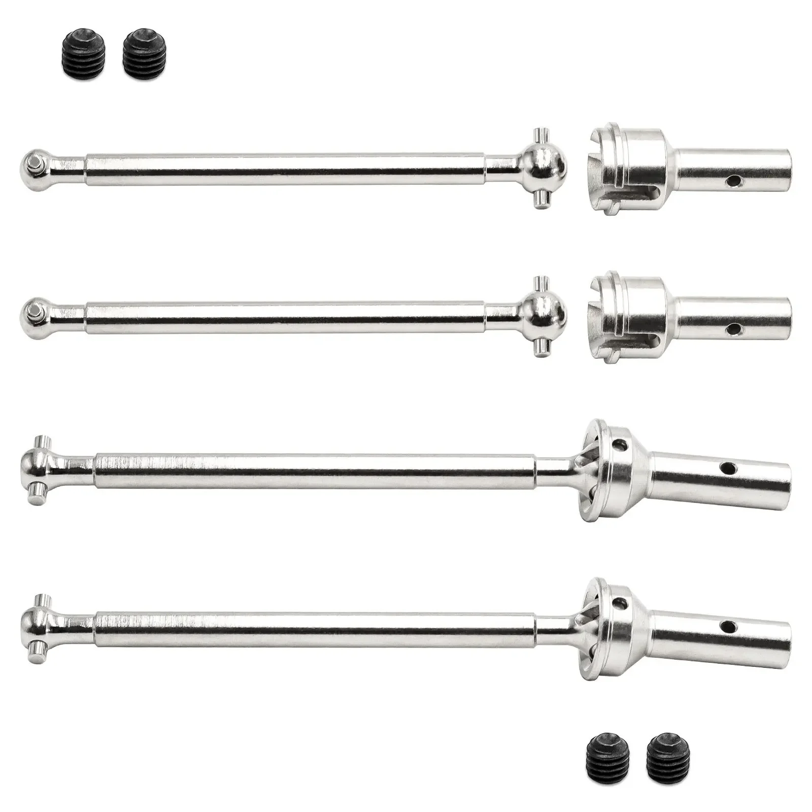 High-Carbon Steel Front/Rear CVD Universal Joints for 1/7 ARMMA INFRACTION/LIMITLESS 6S BLX & 1/8 TYPHON 6S BLX