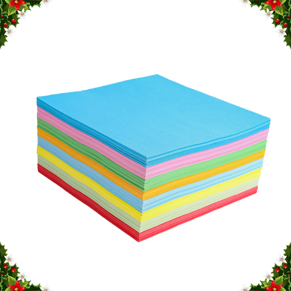 กระดาษพับโอริกามิสำหรับเด็ก 500 แผ่น ขนาด 15x15 ซม. 10 สี สำหรับงานประดิษฐ์สร้างสรรค์ ตัด แปะ ศิลปะเพื่อการศึกษา