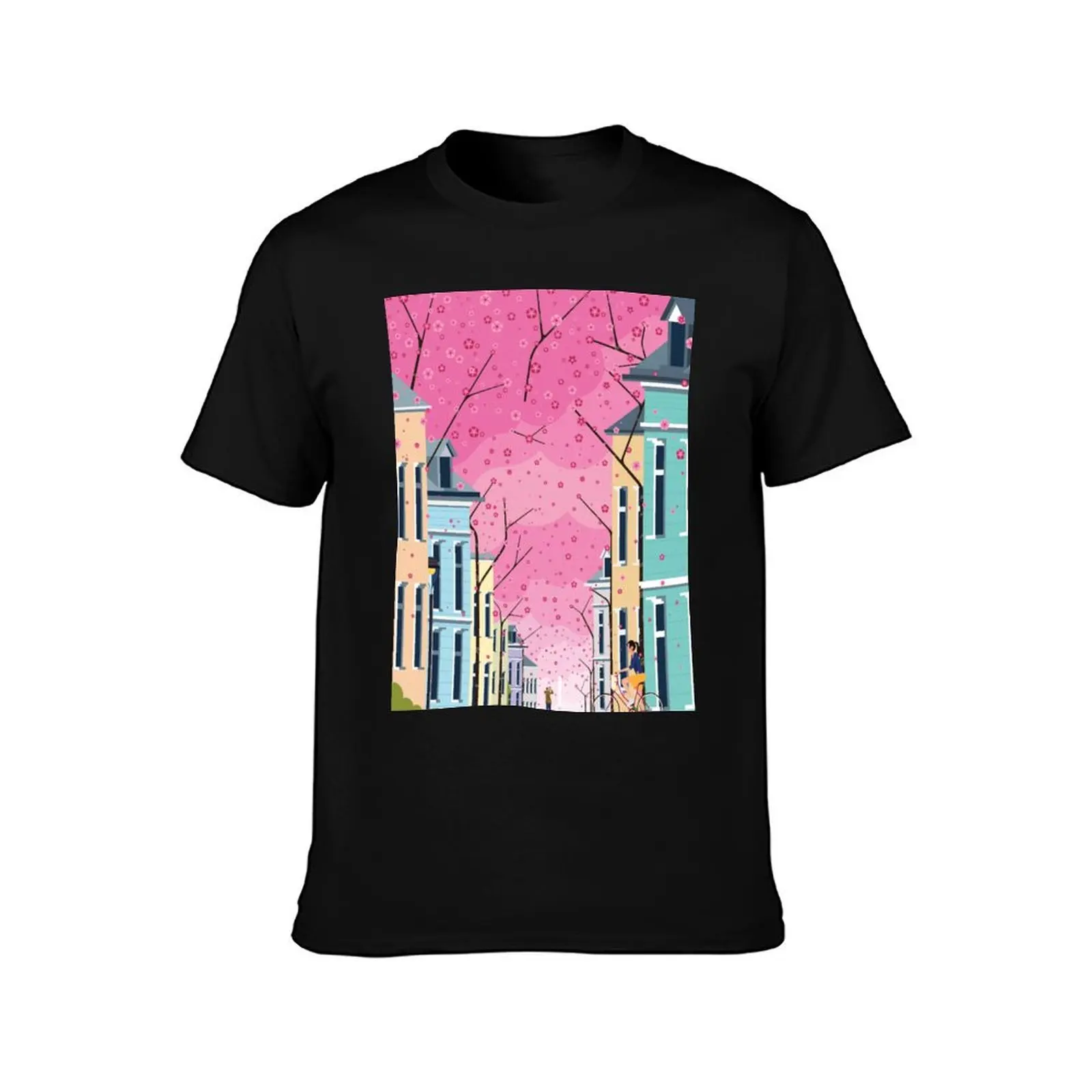 Altstadt Bonn, ft Cherry Blossom T-Shirt Moisture Control Sports Tee T-Shirt