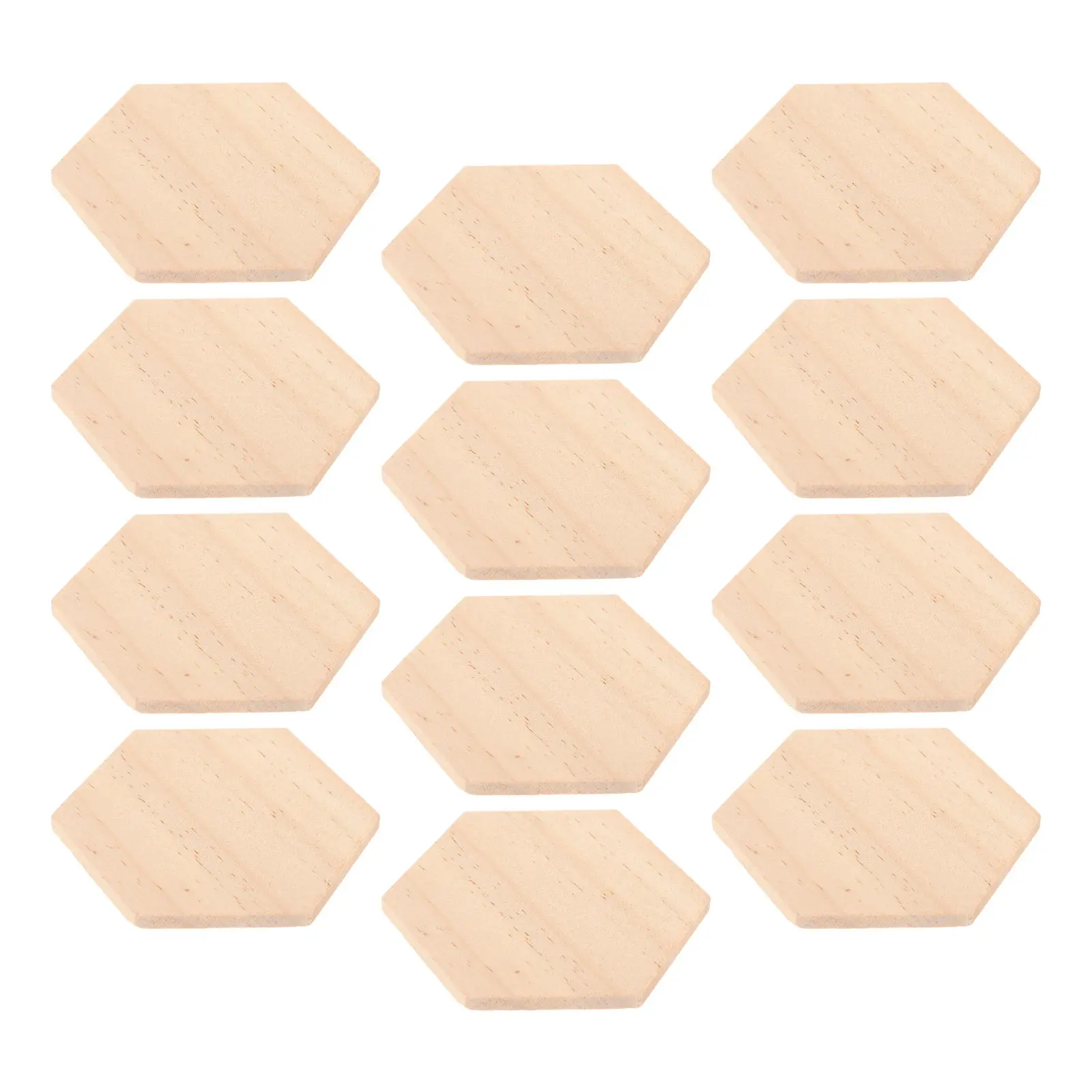 

25Pcs Natural Wood Hexagon Slices Smooth Surface DIY Decoration Wedding Home Party Wood Discs Hexagon Ornaments