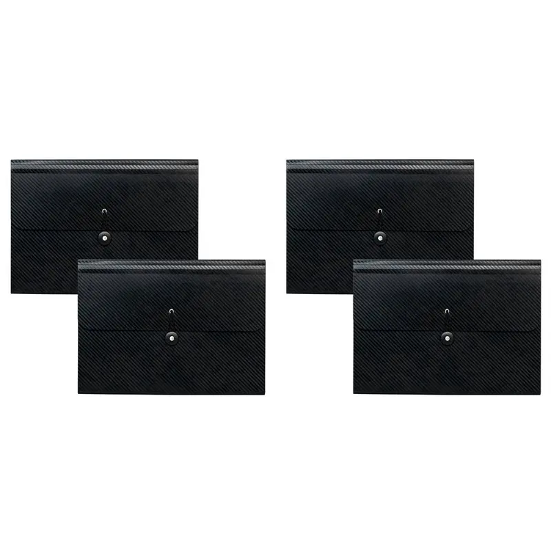 13-pocket-expanding-folder-accordion-folder-with-elastic-buckle-closurea4-paper-file-organizer-for-school-office-4pcs