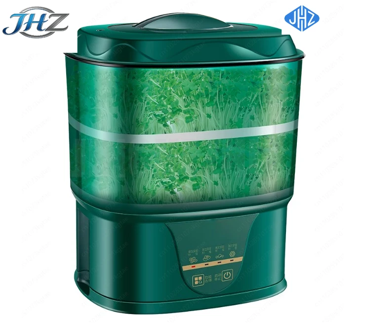 Máquina germinadora de brotes de frijol crudos JHZ, pequeña, doméstica, con temperatura constante, artefacto de germinación automática para brotes de frijol mung y soja.
