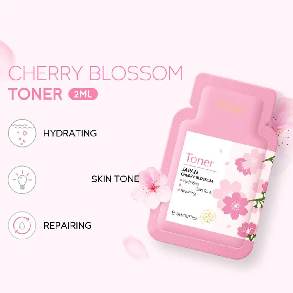 5pc Essenza di Fiore di Ciliegio Imballaggio Indipendente Portatile Crema Idratante Rinfrescante Idratante Anti Essiccazione Siero Per Esterni