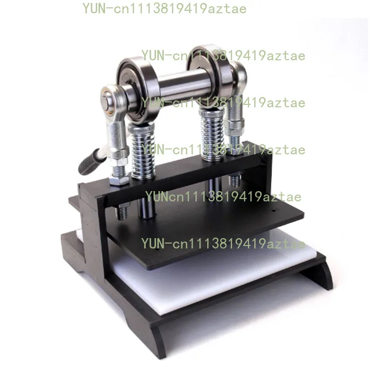 Heavy-Duty Handmade Leather Die Cutting Machine, Dual Guide Shaft Embossing Plate Die Cutter for Multiple Materials