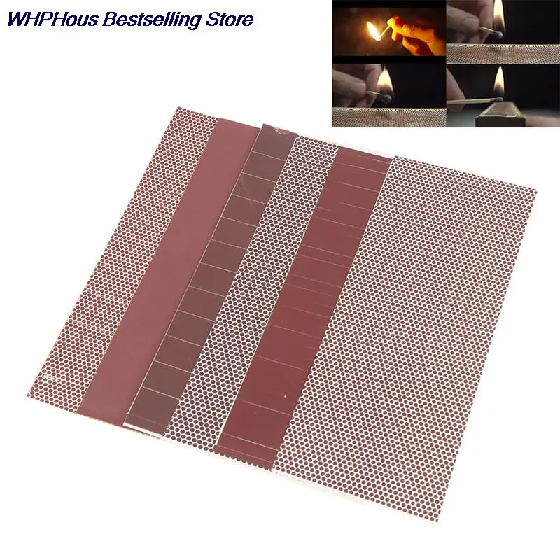 1sheet Matchstick Striker Adhesive Matches Skin Flame Paper Phosphorus Sheet DIY Candle Accessories Outdoor Simple Ignition