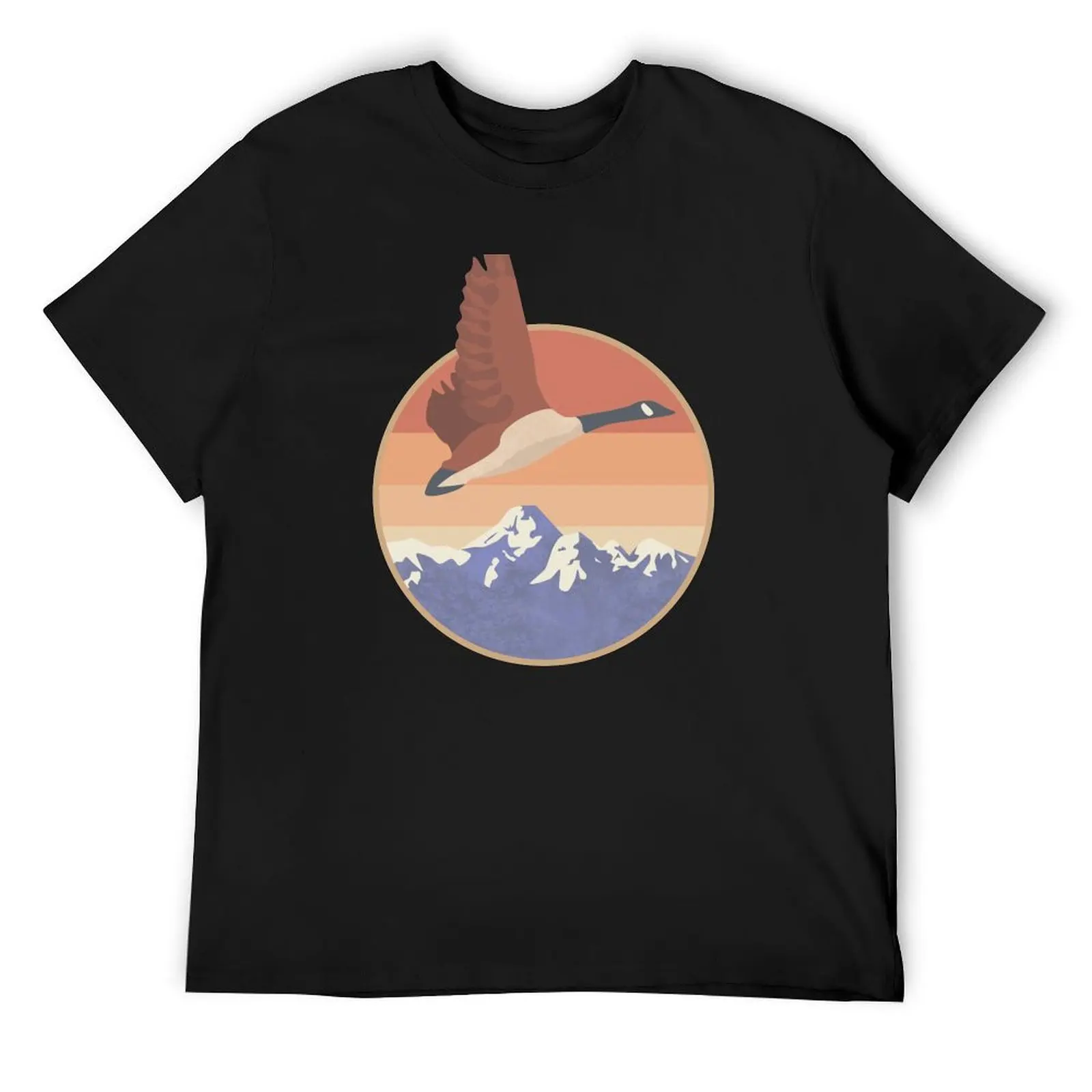

Sunset Goose Retro T-Shirt cheap stuff anime stuff street wear summer top plain t shirts men