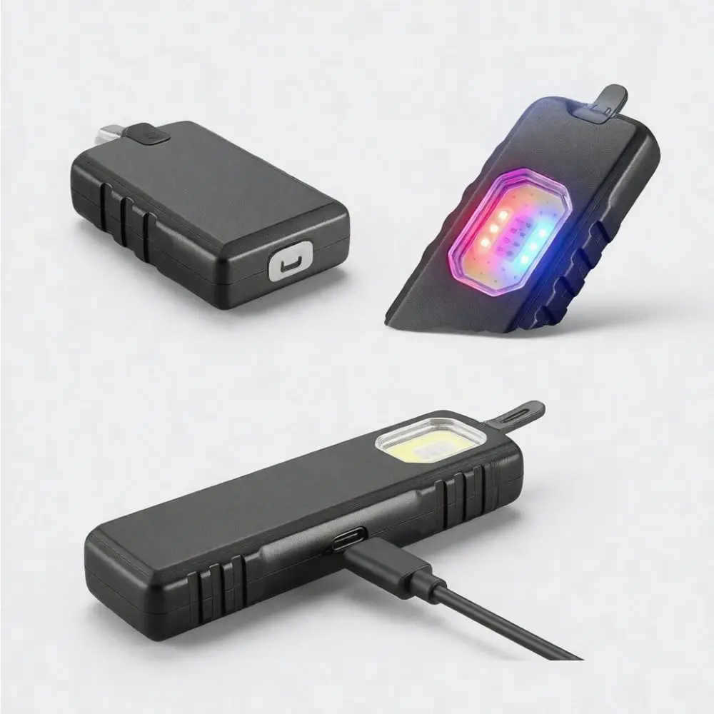 Portable Slim Design Led Flashlight Rechargeable Pocket Work Light For Aladdin Outdoor Camping Night Inspection Safety Torch