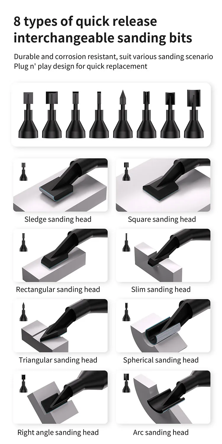 DSPIAE ES-A PRO Reciprocating Electric Sander Upgraded "Illusive Shadow" PRO for Gundam Model Assembly Hobby Grinding Pen Tools