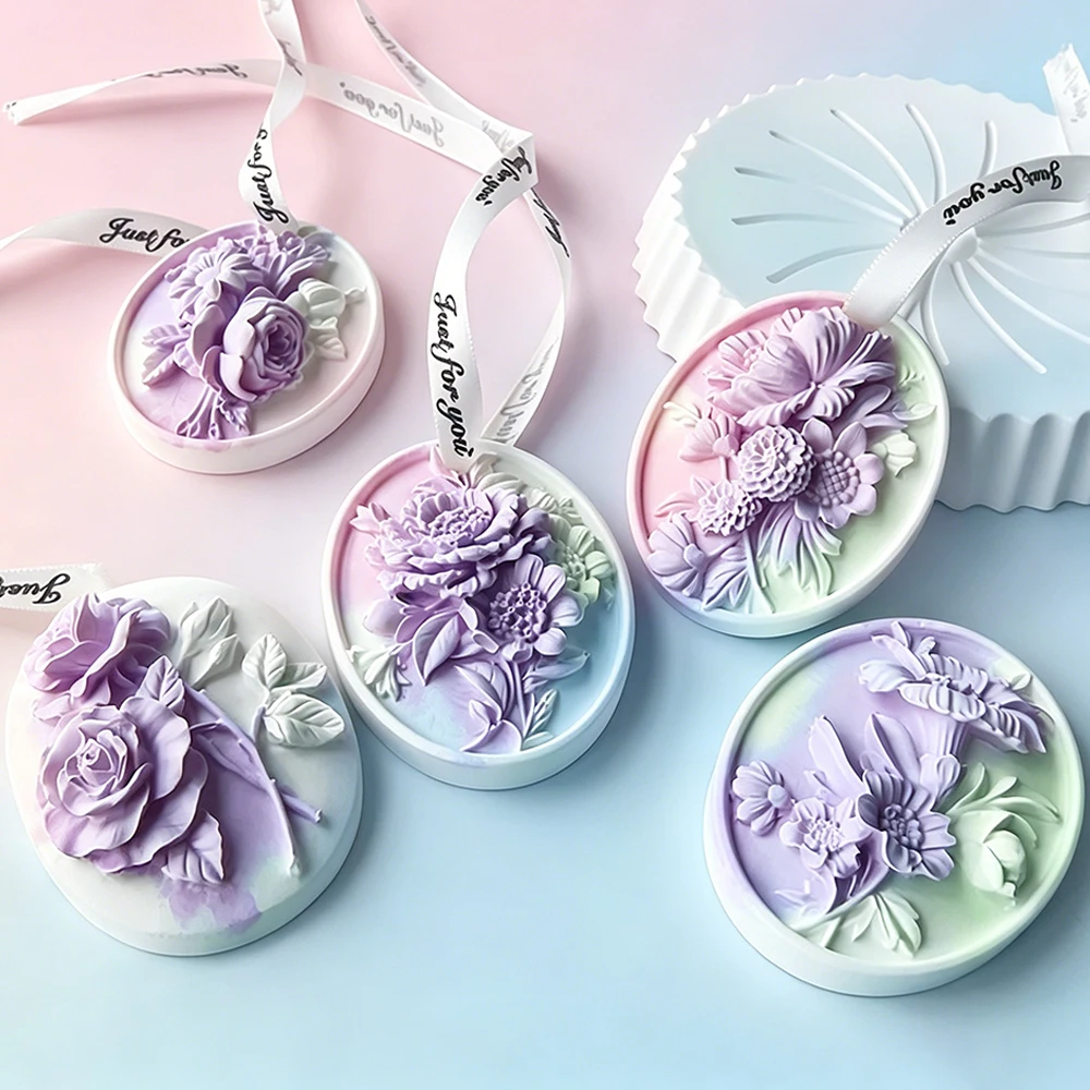 Resin Art Name - Aromatherapy Plaster Flower Name Tag Mold