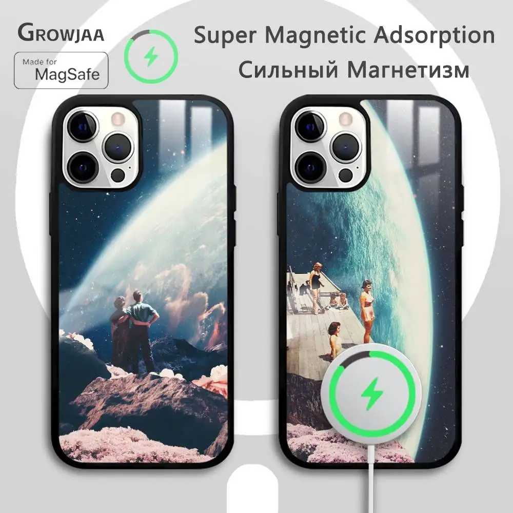 

Space Fantasy F-Frank MothS Phone Case For IPhone 16 15 14 13 12 11 Pro Max Plus Mini Magsafe Mirror Wireless Magnetic Funda
