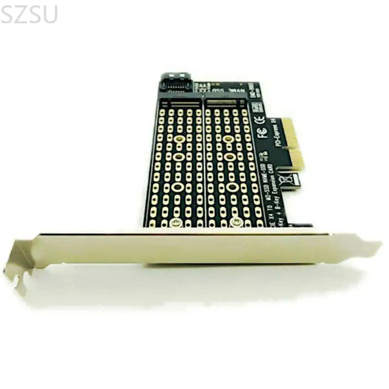 SZSU Dual M.2 PCIE NVME ADAPTER بدون وظيفة فاصل PCIE (تشعب PCIE