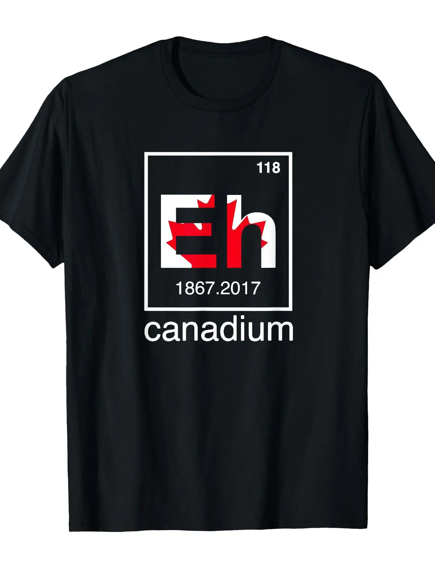 Fun Canada T-shirt - Canadian Elements | 150th Anniversary T-shirt | 100% Regular Fit Round Neck
