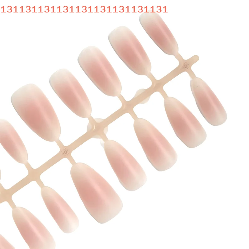 30 個ブラッシュカラーフェイクネイル取り外し可能な付け爪ウェアラブルプレスオンフェイクネイルネイルチップネイルアートエクステンションツール