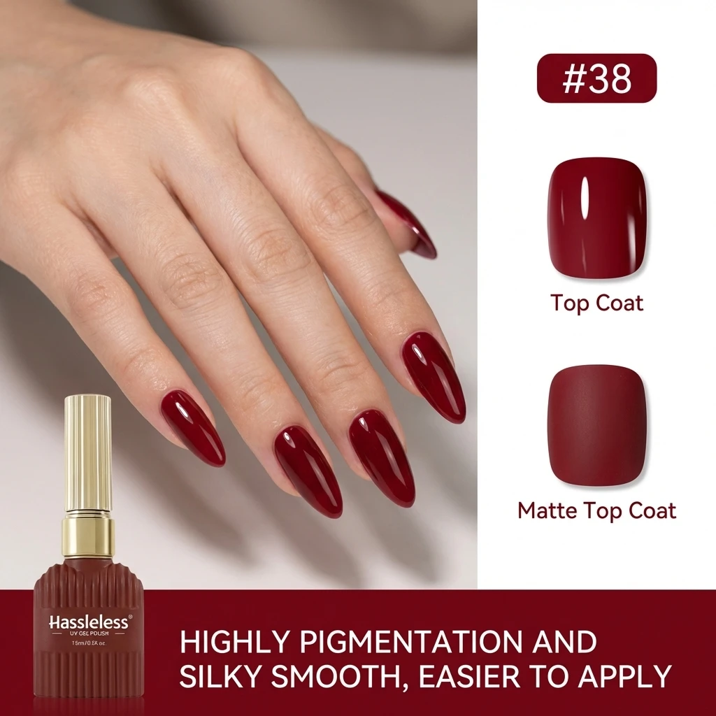 15ml Gel-Nagellack Weinrot Kaf – Nail Art Red Wine Bewertung und Preis