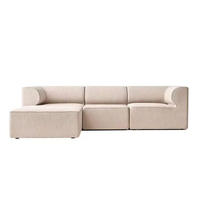 

Minimal fabric sofa, large and small apartment module combination sofa