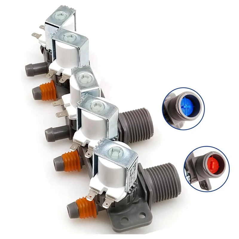 صمام مدخل مياه غسالة لغسالة كينمور LG ، AJU73213301 ، AJU75152601 ، AJU75152603 ، WT1101CW ، WT1501CW ، WT5270CW